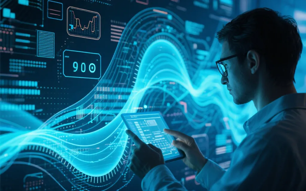 数据分析与统计学抽象插图